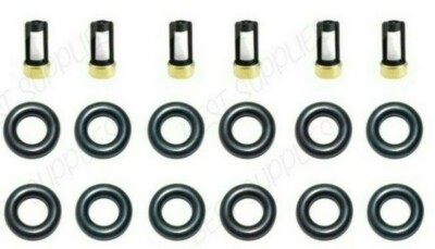 Fuel Injector Service Repair Rebuild Kit Orings Filters for Jeep 4.0 I6 93-95
