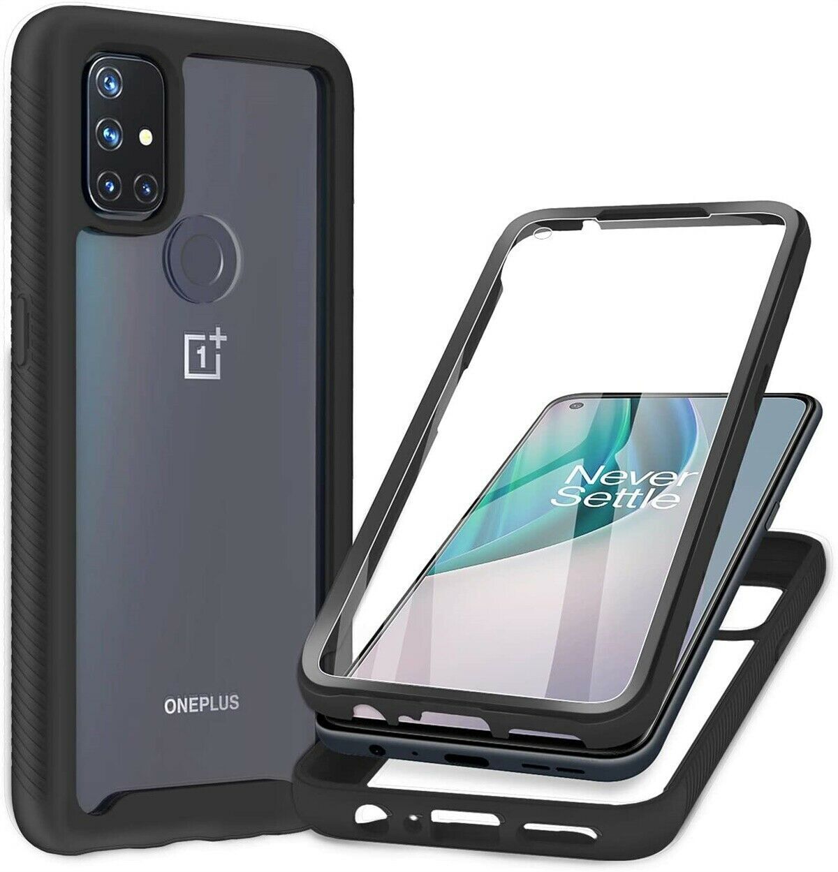 For OnePlus Nord N10 5G Case Rugged Shockproof Cover Built-in Screen Protector