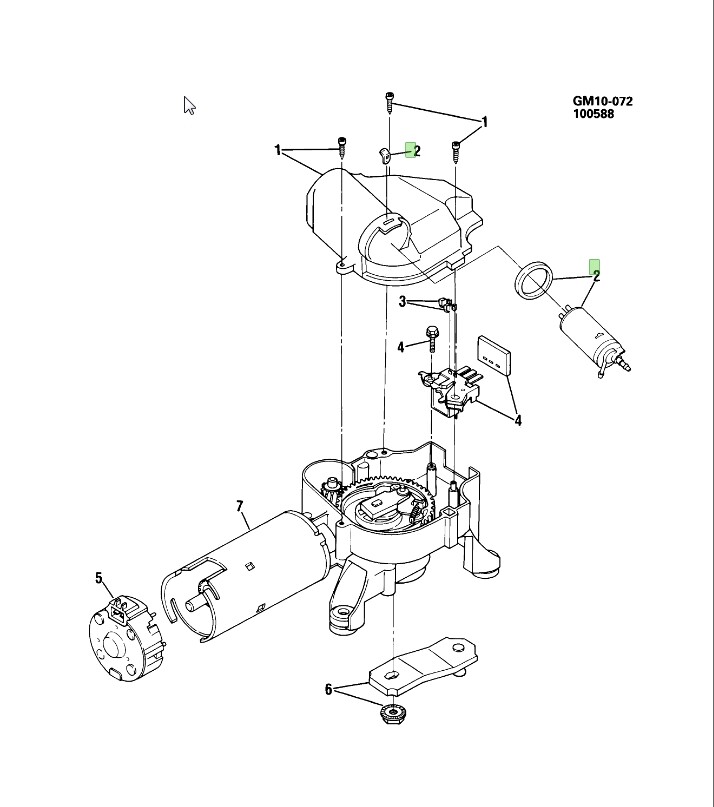 GM Washer Pump Kit 22048650 8491 GMC Olds Buick Cadillac Pontiac