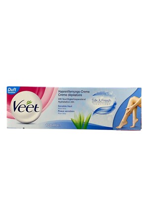 3x Veet Haarentfernungscreme Silky Fresh sensible Haut 100ml Neu (656)