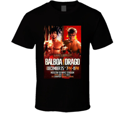 Balboa Vs Drago Rocky Movie Fight T Shirt