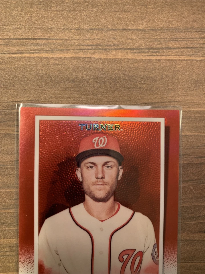 Trea Turner /5 Red Refractor 2020 Topps Allen & Ginter Chrome Nationals - Image 4 of 4