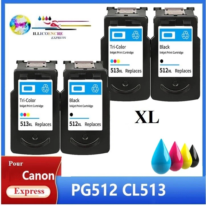 Cartouche D'encre Compatible Canon PG512 XL Noir - Pour PIXMA IP 2700, MP 230, Etc., Neuf