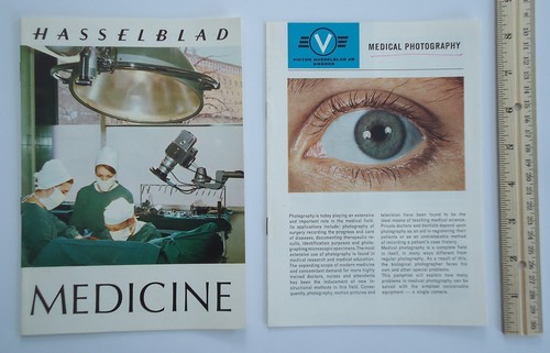 Hasselblad Kameras verwendet medizinische Fotografie 2 Vintage Hefte Werbung - Bild 1 von 3