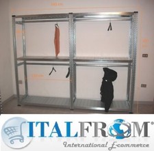 Scaffale scaffali scaffalature appendiabiti nuovi zinca