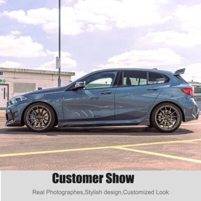 For BMW 1 Series F40 118i M-Sport Real Carbon Side Skirt Extension