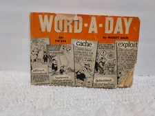 RARE Vintage 1965 Booklet Word-A-Day By Mickey Bach FIRST PRINTING Paperback 