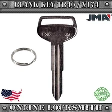 New Uncut Blank Replacement Key For Toyota Vehicles Old Models - TR40/X174