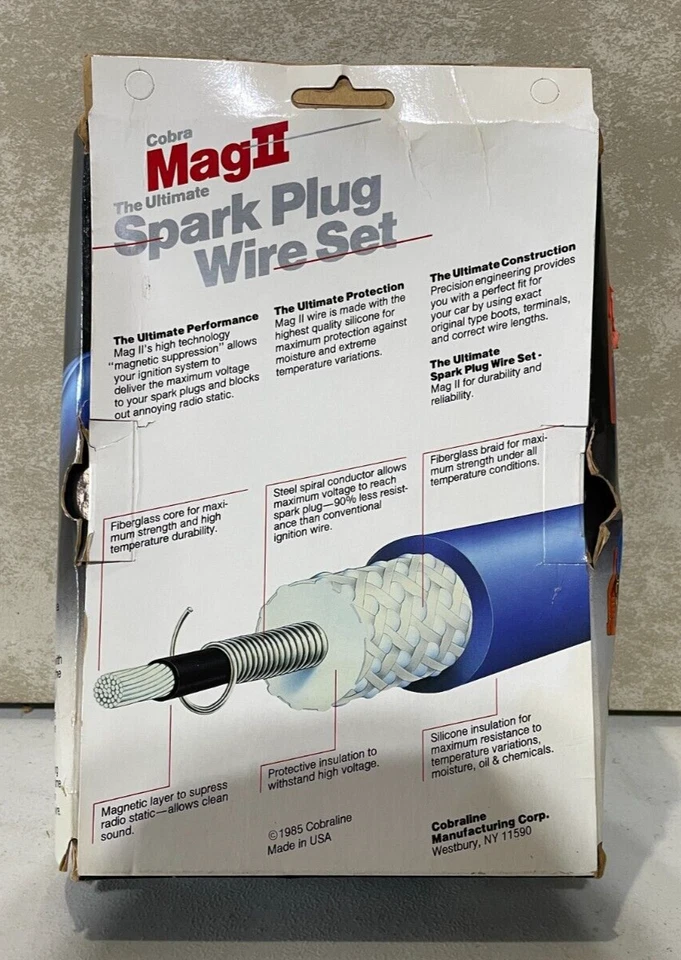 JUEGO DE CABLES DE BUJÍA MW334A COBRA MAGII - Mag2 - Nuevo de Lote Antiguo - ¡Envío Rápido! Foto 4 de 4