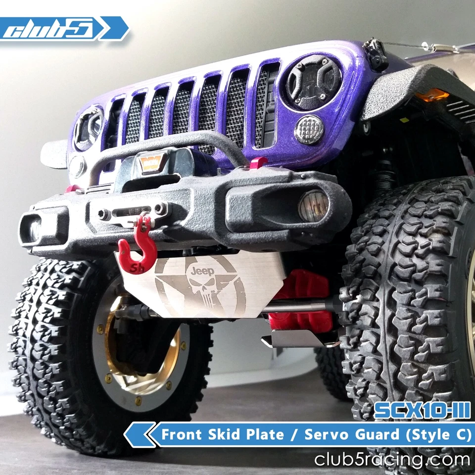 Front Metal Skid Plate for Axial SCX10 III Jeep JL Wrangler / JT Gladiator ( D ) - Image 4 of 4