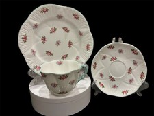 Vintage Shelley  ' Rosebud ' Dainty 13426 Fine Bone China Trio