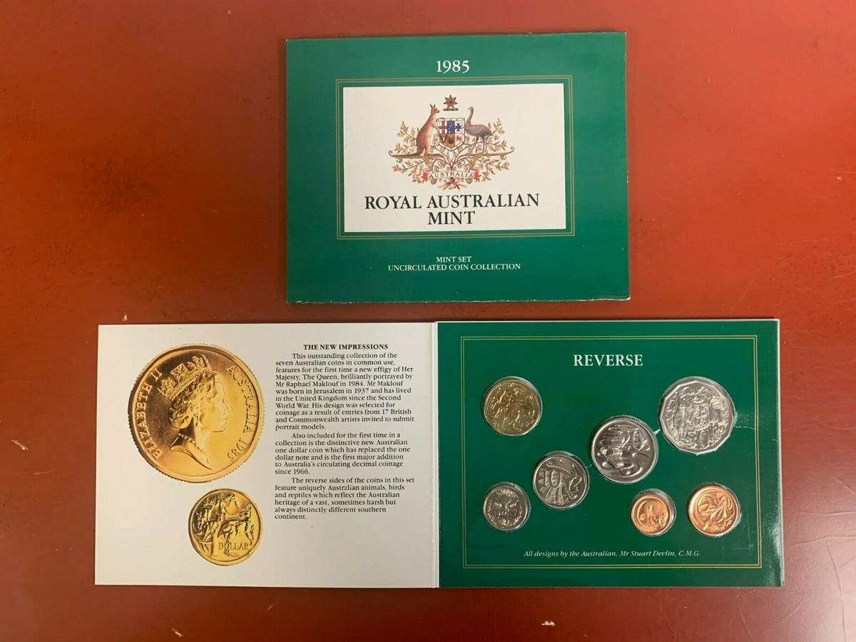 Australia uncirculated coin set セット 1985~ROYAL AUSTRALIAN MINT Uncirculated Coin Collection Mint Set