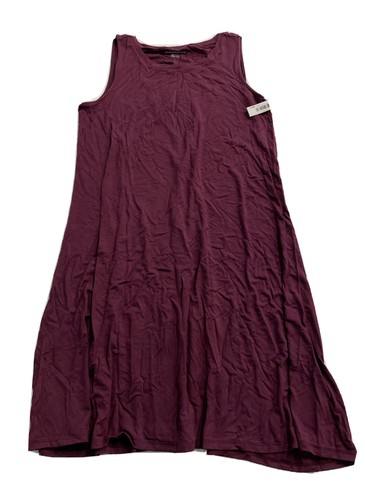 Amazon Essentials Women's Standard Tank Swing Dress Burgundy Small NEW