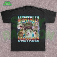 Funny Chaotic Cat Unisex Shirt, Edgy Kitty Shirt, Unhinged Sarcastic Cat T-shirt