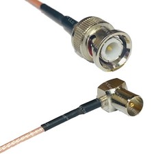 RG316 BNC MALE to DVB Pal Male Angle RF Cable Rapid-SHIP LOT