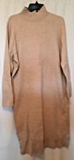 Keep in Mind Long creme sweater dress turtleneck NWT msrp $40 Medium