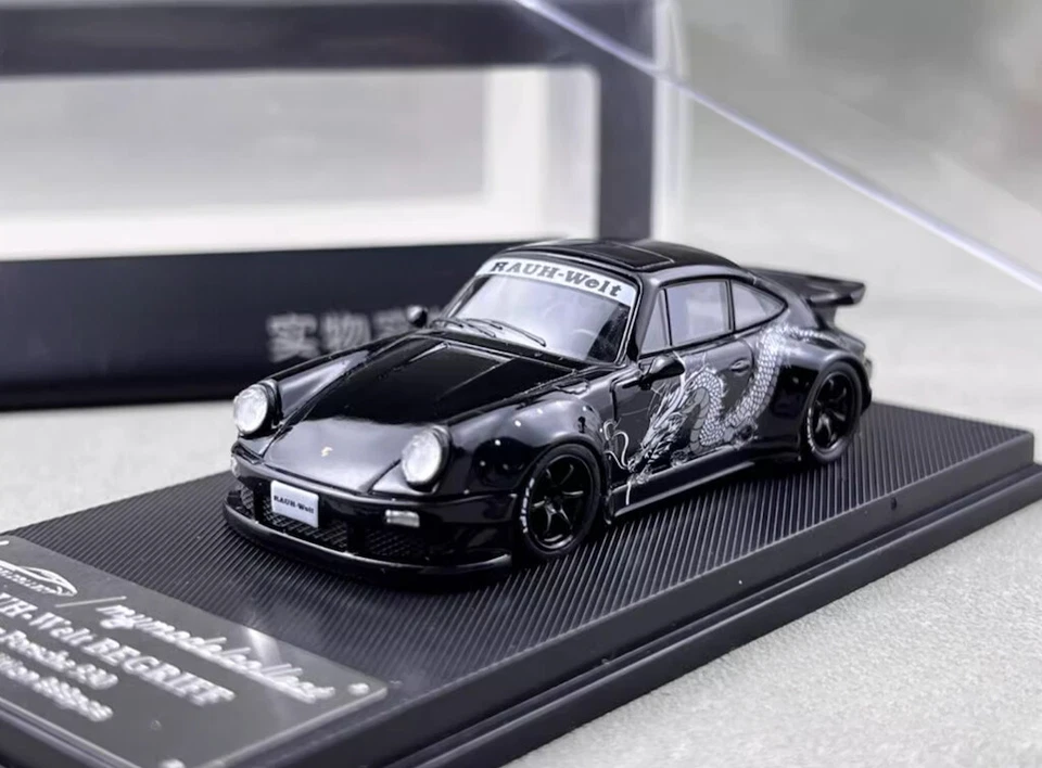 RWB PORSCHE 930 ２台セット 1/64 Porsche RWB 930 Rauh-Welt Begriff #59 (White) Diecast Car