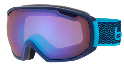 Bollé Skibrille Tsar Matte Navy & Neon Blue/Aurora Gr. M-L UVP  109,95