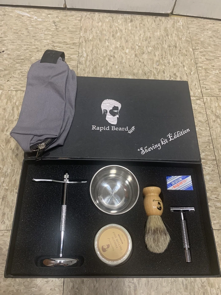 Kit de Afeitado "Barba Rápida" --(Juego de Regalo) - Caja Nueva Dañada Foto 2 de 4