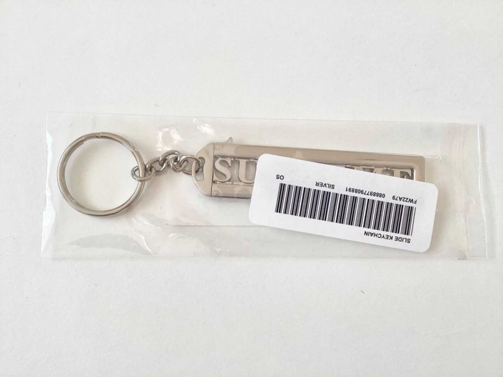 Porte clés Supreme Slide argent