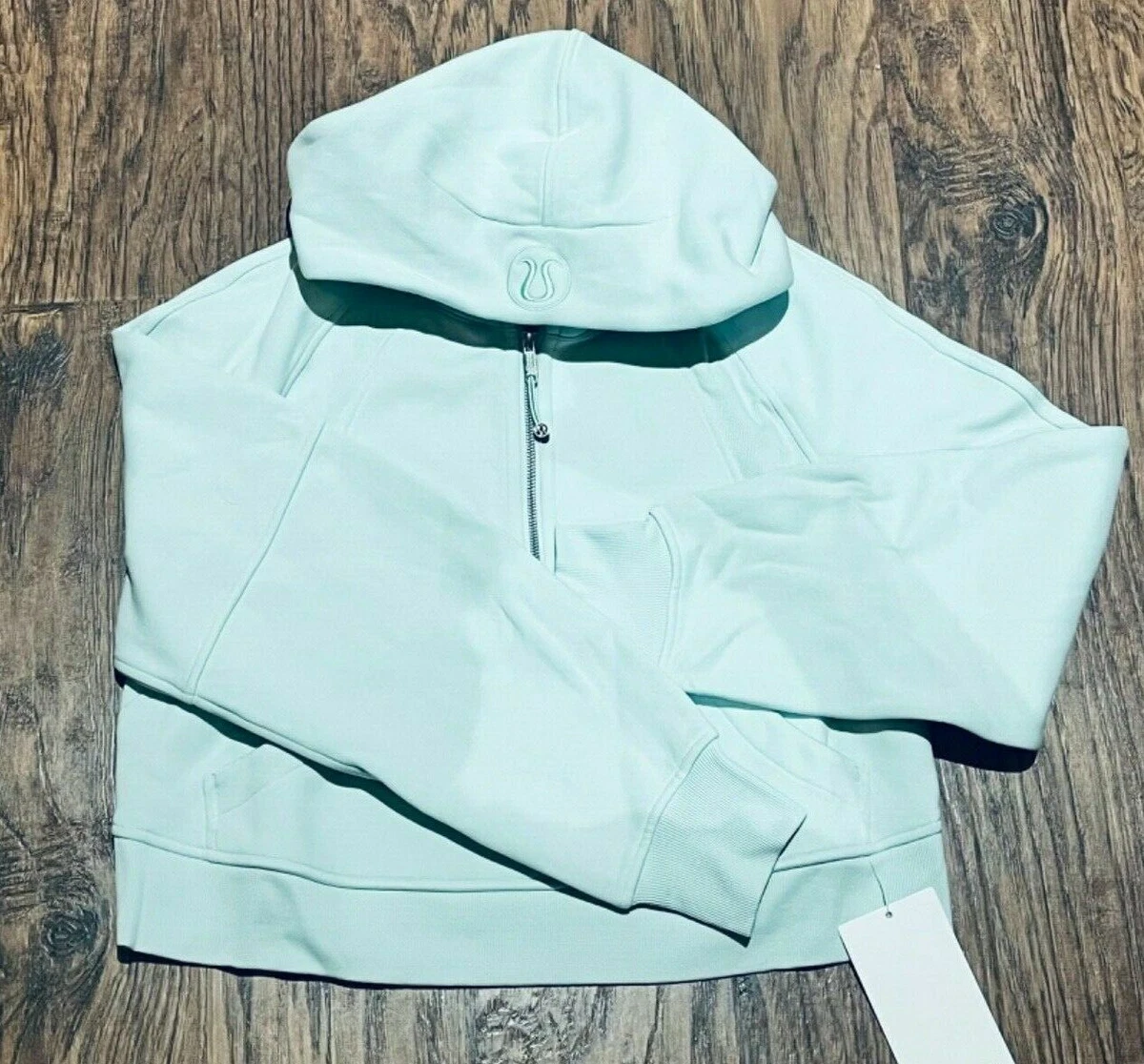 NEW Lululemon Scuba Oversized Half-Zip Hoodie Delicate Mint Size XS/S & M/L