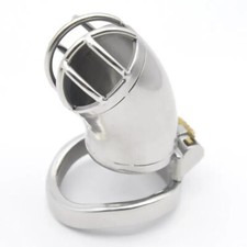 Stainless Steel Male Chastity Device Metal Stealth Lock Chastity Cage Lock Rings