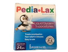 Fleet Laxative - Pedia-Lax Liquid Glycerin Suppositories Box Of 6