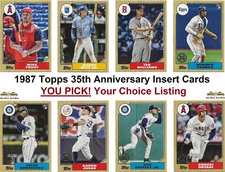 2022 Topps Update 1987 Topps Inserts #1-50 ~ YOU PICK Complete Your Set! UPDATED