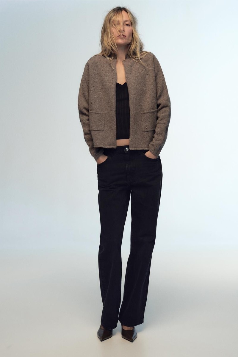 NWT ZARA 100% WOOL OPEN FRONT JACKET XL $80 2893 | eBay