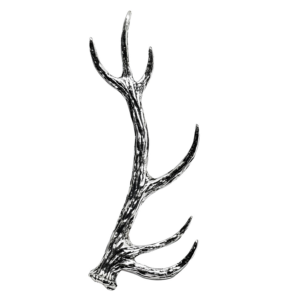 Stag Antler  Pin Badge Pewter Red Deer Antler Brooch Pin Tie Lapel By A R Brown