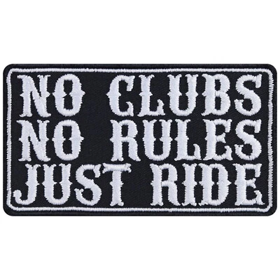 Parche BIKER: JUST RIDE plancha no rules parche cruiser aplicación motocicleta