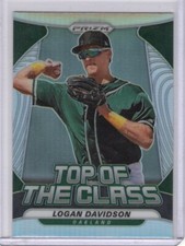 2020 Panini Prizm Top Of The Class Silver #29 Logan Davidson Oakland Athletics