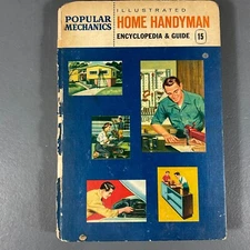Popular Mechanics Illustrated Home Handyman Encyclopedia Guide 15 Hardcover Book
