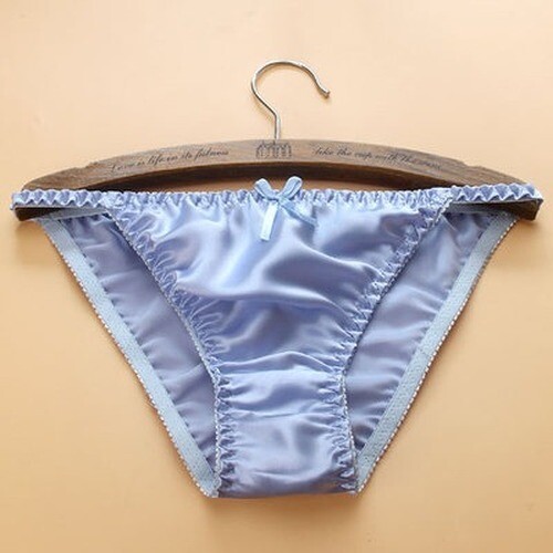 2 pares de mujeres 100 bragas de seda cuerda bikinis arco lindo ropa interior knickers parte inferior - Imagen 17 de 21