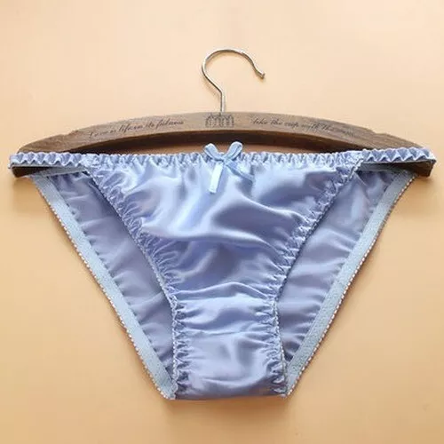2 Pares Mujeres 100 Bragas de Seda Cuerda Bikinis Lazo Linda Ropa Interior Bragas Parte Inferior - Imagen 18 de 34