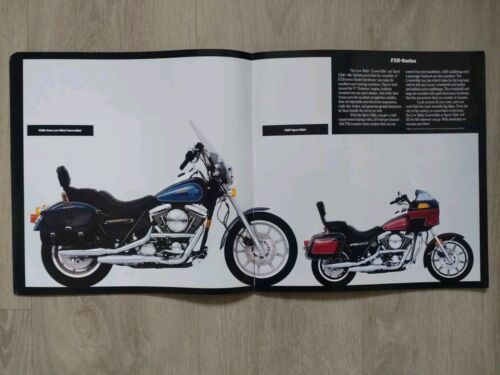 Harley Davidson Programm Prospekt 1991 Sportster Super Glide Low Rider Softail - Picture 9 of 13