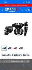 Easton Pro X Intermediate Baseball Catcher's Set - Black/Silver