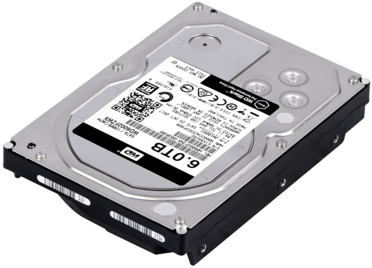Western Digital WD6002FZWX（3.5 HDD 6TB） Hard Drive Western Digital BLACK WD6002FZWX 6TB 7200RPM