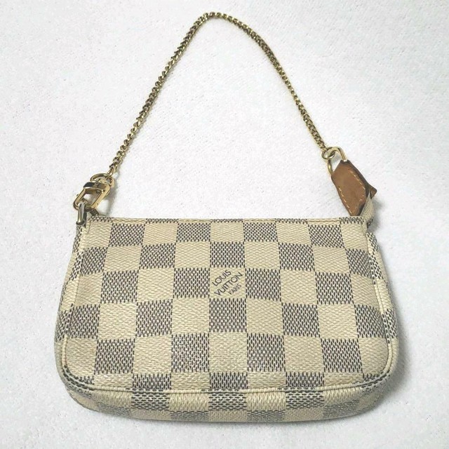 louis vuitton damier azur mini pochette price LOUIS VUITTON Damier Azur Mini Pochette Accessoires N58010 Auth #4411Q | eBay