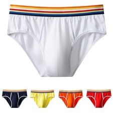 Men's Cotton Underwear Briefs with Breathable Pouch for Enhanced Comfort
