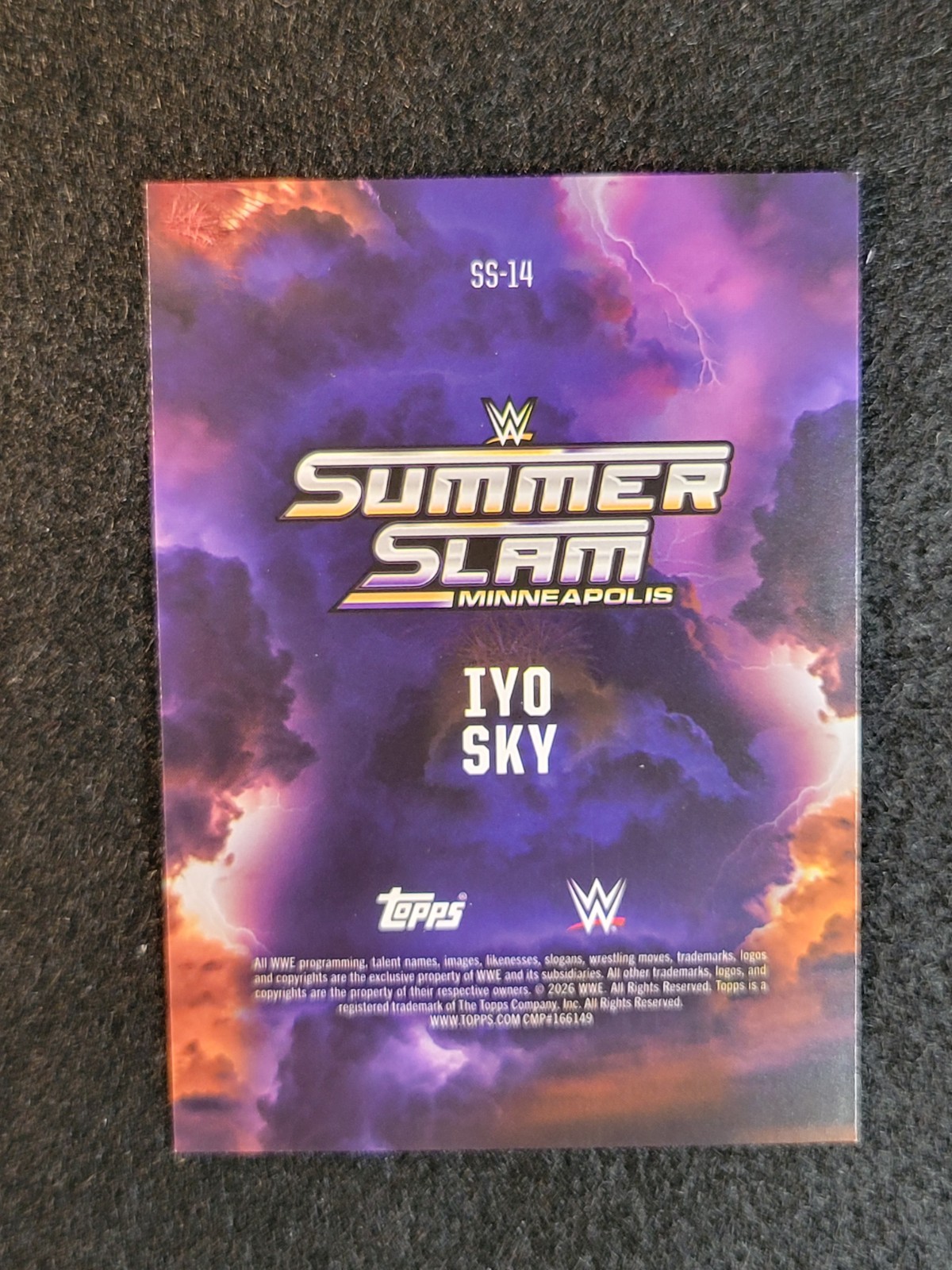 2026 Topps WWE Summerslam Exclusive - Iyo Sky #SS-14 view 2
