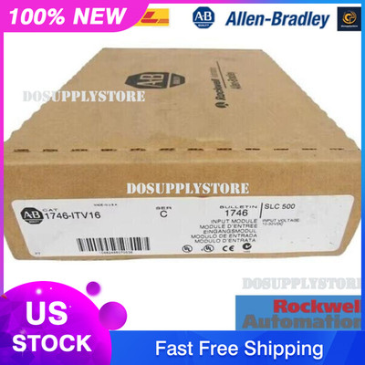 New Factory Sealed AB 1746-ITV16 SER C SLC 500 16 Point Input Module US Free Tax