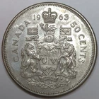 1963 Canada Silver 50 Cents - XF (Lot#1)