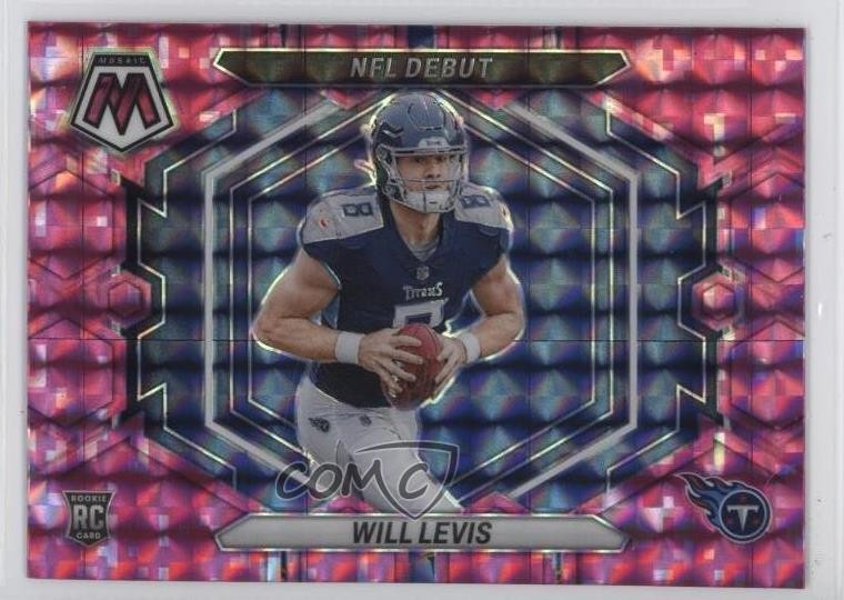 2023 Panini Mosaic NFL Debut Pink Camo Prizm Will Levis #ND-4 Rookie RC o8g