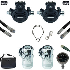 SF-1: Apeks XTX 50 set doppi dispositivi - Flex nero - Flex HD - SPG 0-360 bar