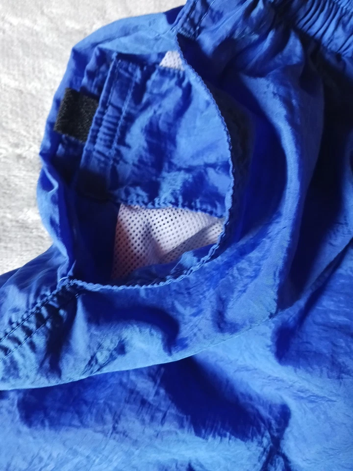 Винтажный 90-х Nike икры молнии ветровка трек разминка брюки шикарный без подкладки синий Y2K - Изображение 3 из 4