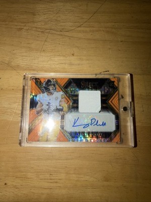 2022 Panini Select Kenny Pickett Rookie Signature Materials Orange Pulsar #14/30