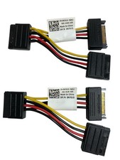 2x Dell Foxconn SATA Power Connector Splitter Adapter Cable 3.75" 0N701D N701D