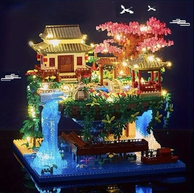 Cherry Blossom Bonsai Tree Building Set, 3320 PCS Micro Mini Blocks Kits