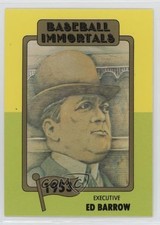 1980-84 SSPC Baseball Immortals 1st Printing MLB Logo Ed Barrow #63 HOF 0ot5